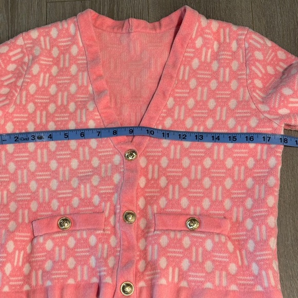 Maje Moadina Cropped Jacquard Cardigan. Size S - Picture 9 of 11